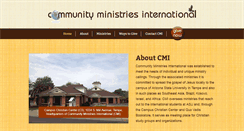 Desktop Screenshot of cmi-ministries.org
